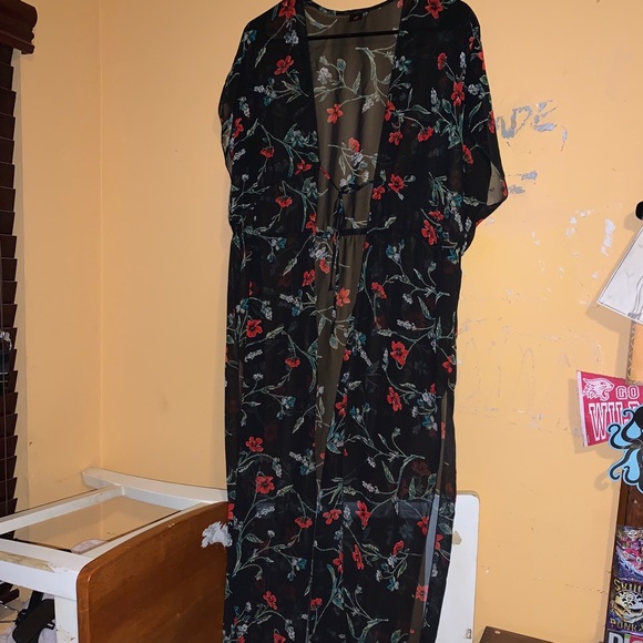 Other - Floral long cover up